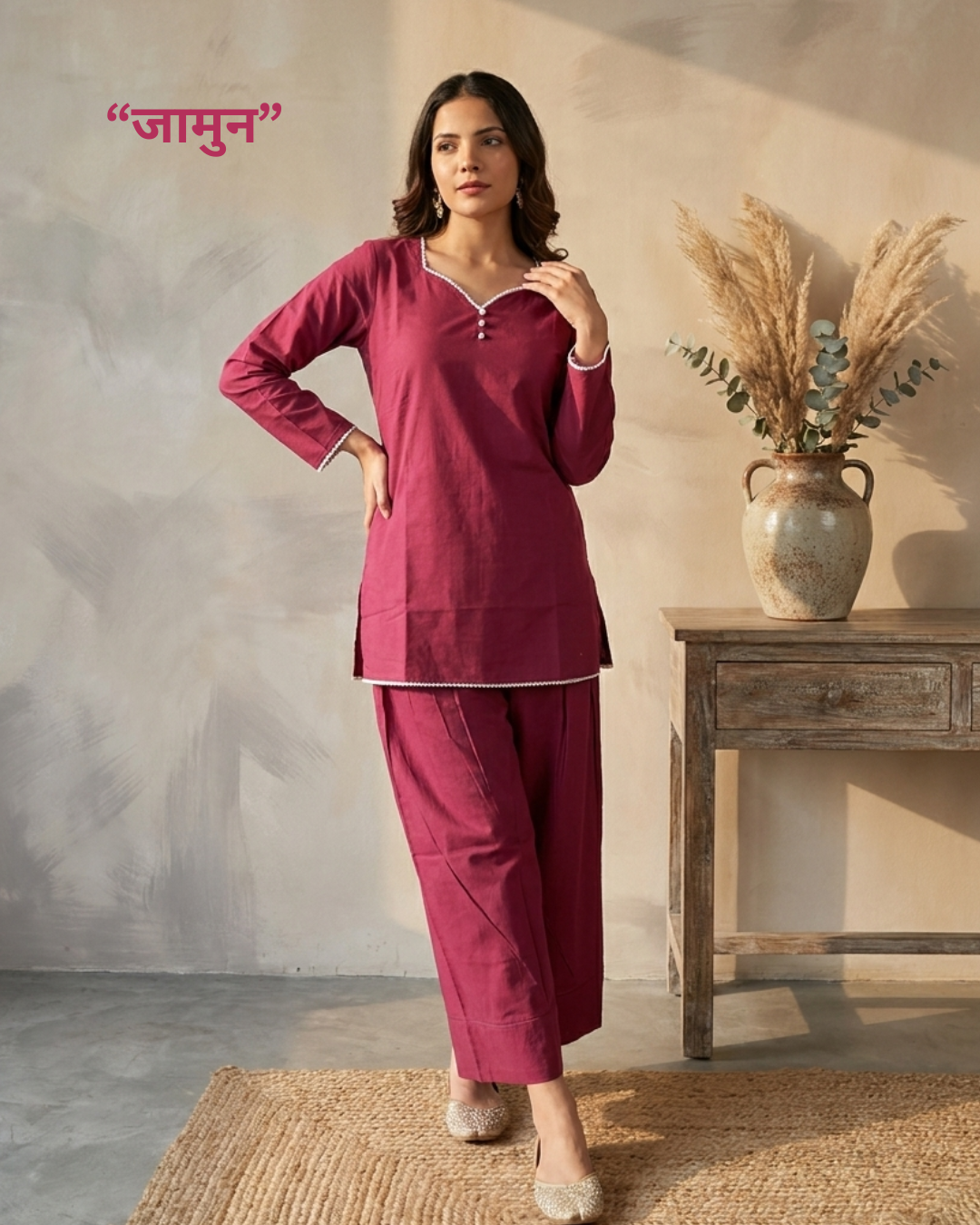 Chatori Handblock Pure Cotton Farshi Salwar Set